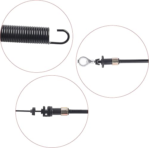 Miniatura 6 de LENMISO Cable de control de toma de fuerza compatible con John Deere 107S D100 D105 D110 D120 D125 D130 E100 E110 y más. Reemplazo GY22387