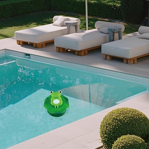 Miniatura 8 de MKLZ Flotador de cloro para piscina, dispensador de cloro flotante grande, soporte para tabletas de bromo, se adapta a tabletas de 1 y 3 pulgadas