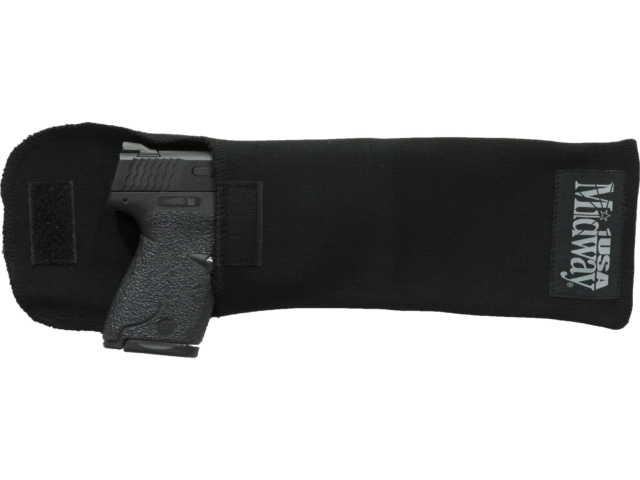 MidwayUSA Silicone Treated Pistol Gun Sock Black 9