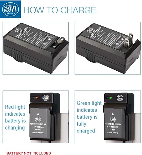 Miniatura 3 de BM Premium EN-EL25 EN-EL25A Cargador de batería (MH-32 de reemplazo) para cámaras digitales Nikon Z30, Z50, Z50 II, Z fc