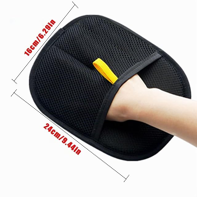 Foto 6 de 8 de HIRHNDFK Celery Pets Double-Sided Pet Grooming Gloves