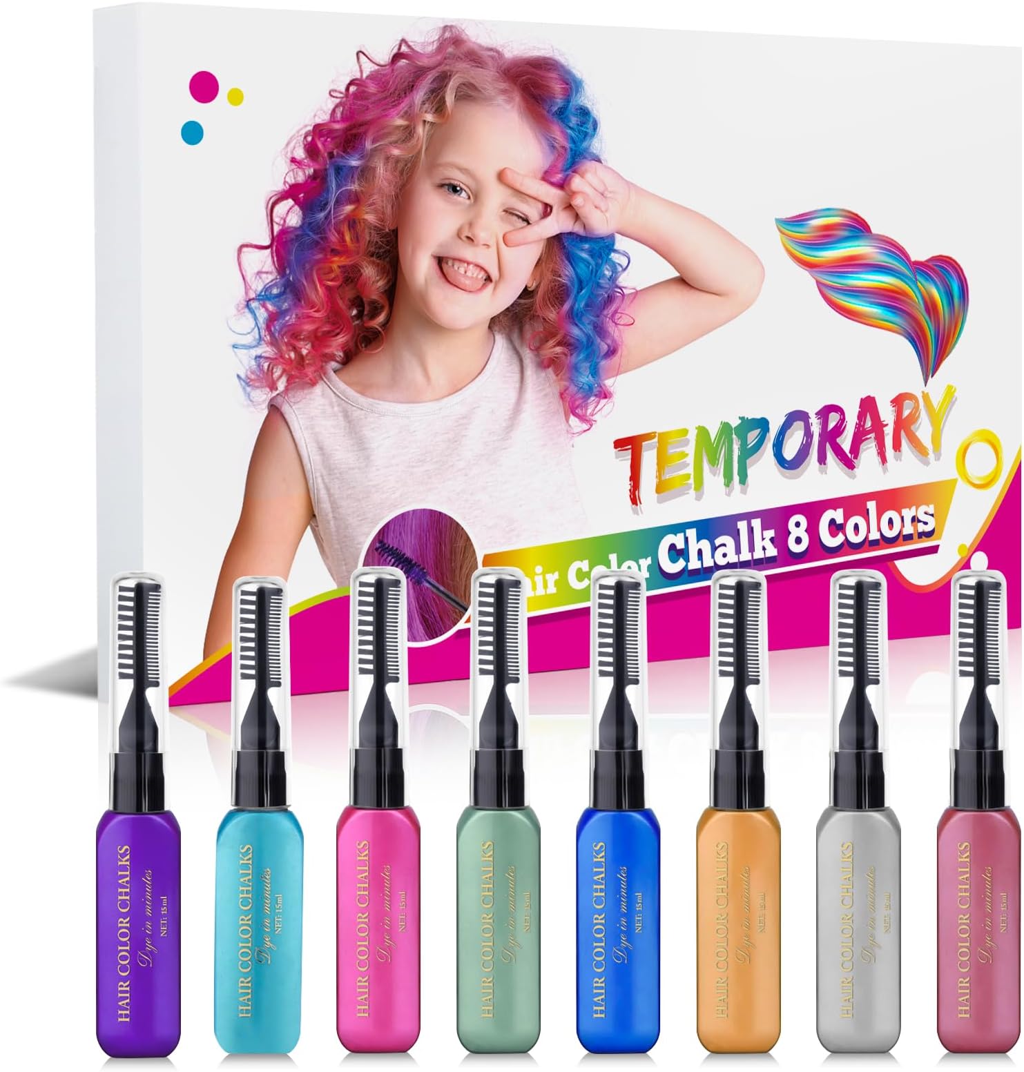 Temporary Hair Color Spray Case (24 Cans) 6 Colors
