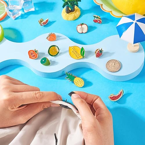 Miniatura 154 de Pandahall - Broches esmaltados de aleación con varios temas, broche de solapa, juego de pines esmaltados