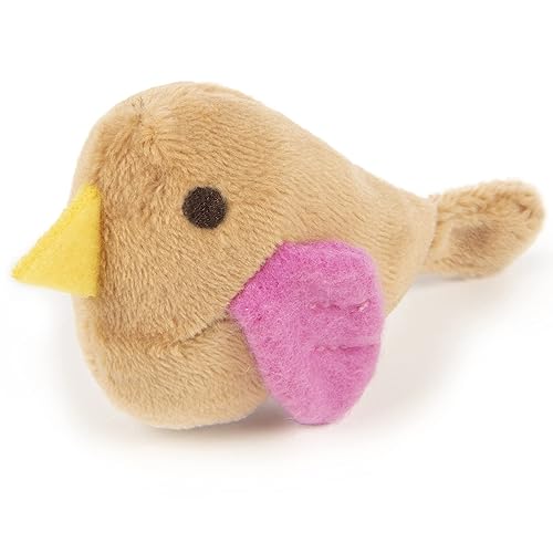 SmartyKat Chickadee Chirp Electronic Sound Cat Toy, Contains Catnip, Battery Powered - Light Brown, One Size - One Size - Chickadee Chirp