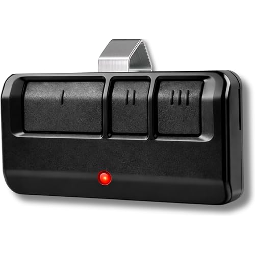 893LM 893Max 891LM 371LM 373LM 971LM 973LM for Chamberlain Craftsman LiftMaster Universal Garage Door Opener Remote, 3-Button Gate Opener Remote, Extra Long-Range Garage Clicker, Black