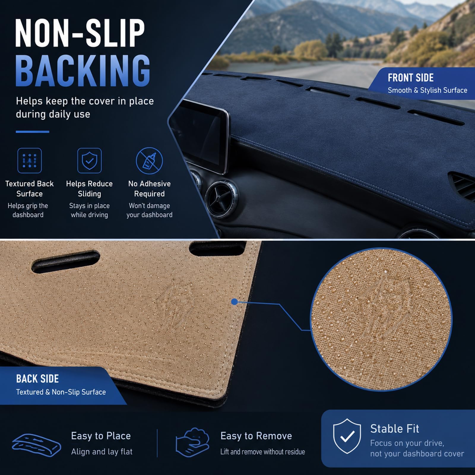 Copertura per Cruscotto per Audi A1 citycarver (2019–2026) allstreet | Costruzione Multi-Strato, Taglio Laser Preciso, Isolamento Termico, Aperture Ventilazione, Superficie Morbida