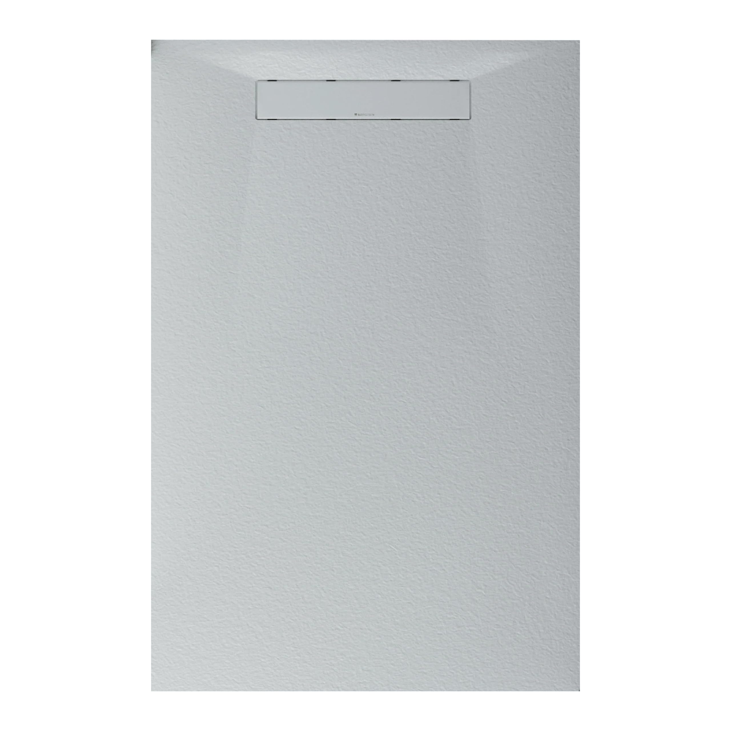 BERNSTEIN - Receveur de douche Rectangulaire 100x160x2,6cm Blanc Mat Bac douche Plat Fonte Minérale Effet Pierre + Bonde Filtre Cheveux, Siphon, Pente & Couvercle, Résistant & Durable - LAVOA