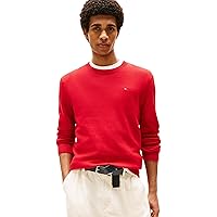 Tommy Jeans Tjm Slim Essential Light Sweater Pullover, Red (Sapphire Red)