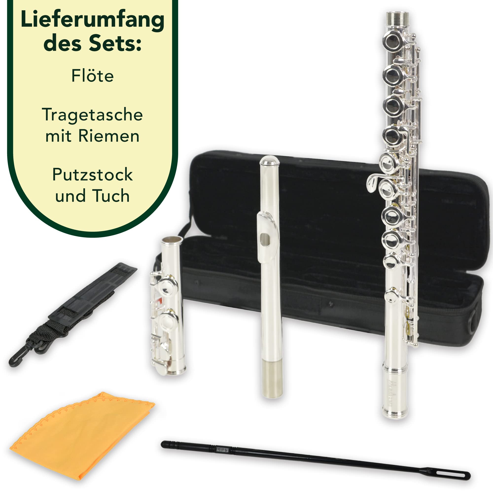 Montreux Sonata FLE701 Querflöte, Silber
