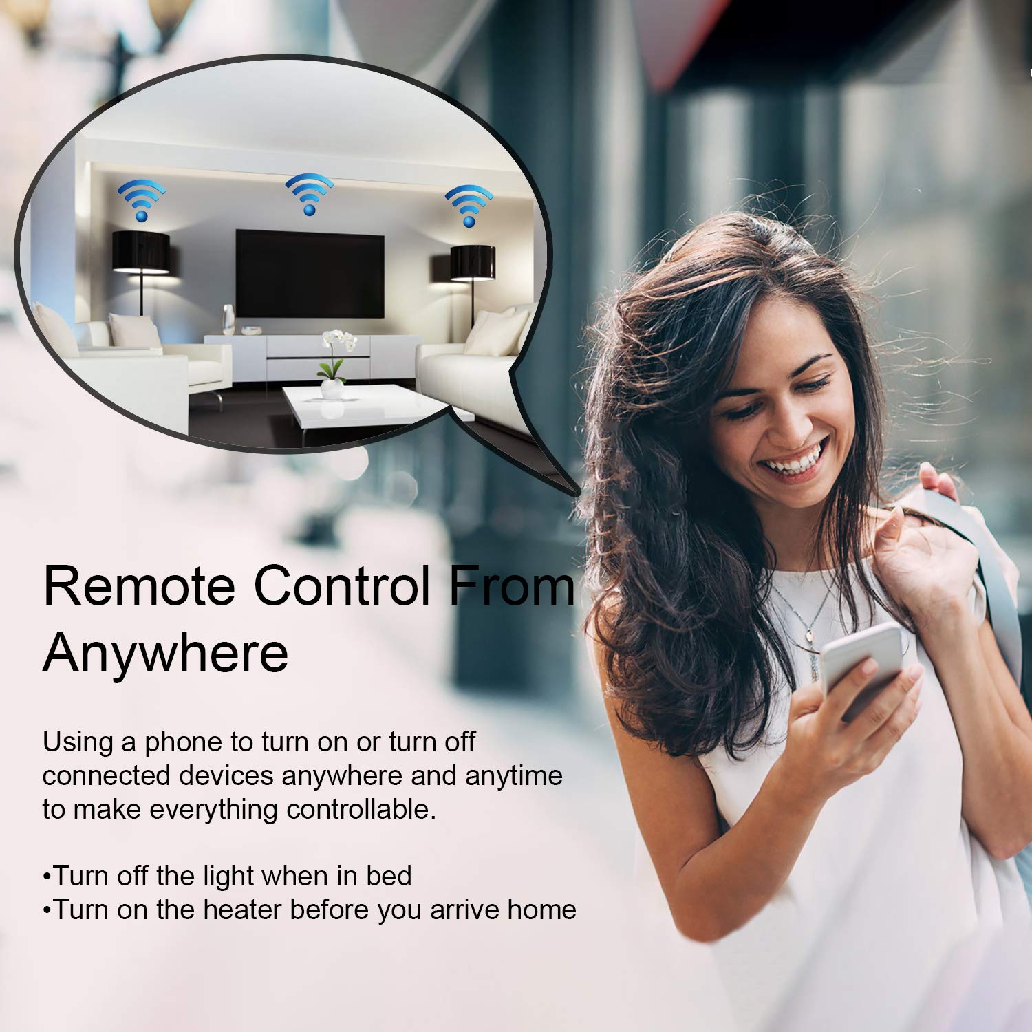 XODO WP3 Smart WiFi Plug - Wireless Remote Control by App Compatible with Alexa and Google Home Assistant — view 5