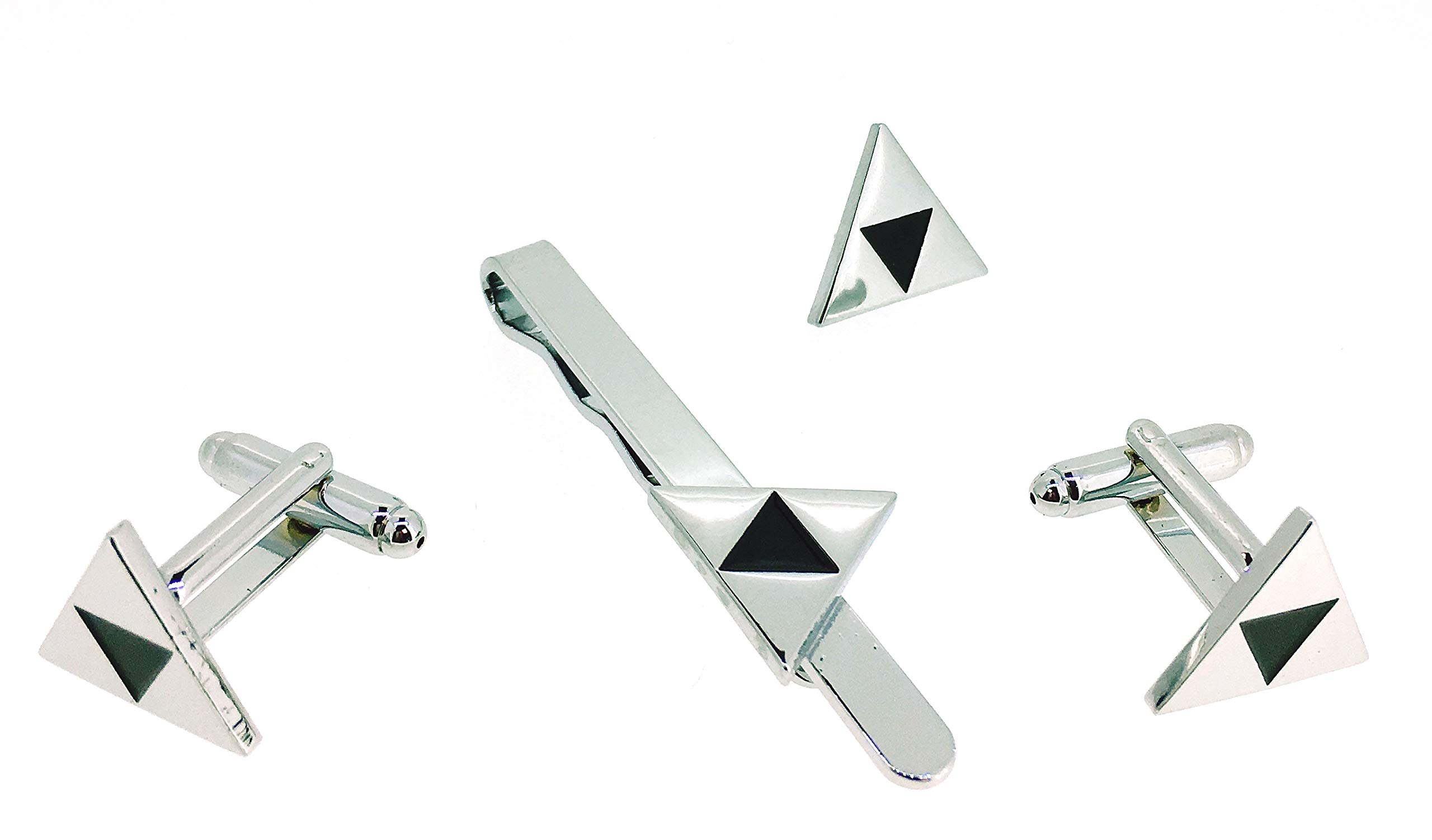 Gemelolandia Pack de la Trifuerza de Zelda Color Acero | Complementos de Todo Tipo para Decorar Looks y Espacios