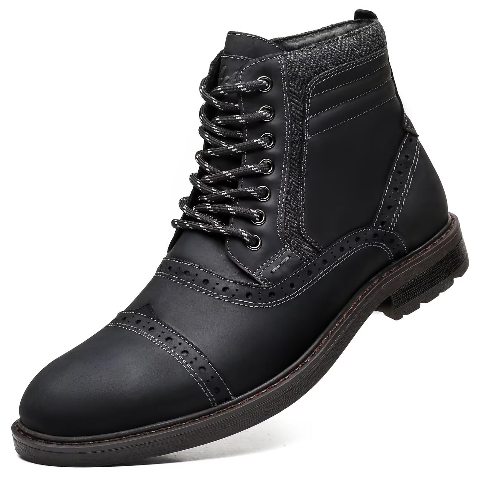Arkbird Mens Chelsea Boots, Stylish and Comfort Leather Chukka Ankle Boots with Zipper