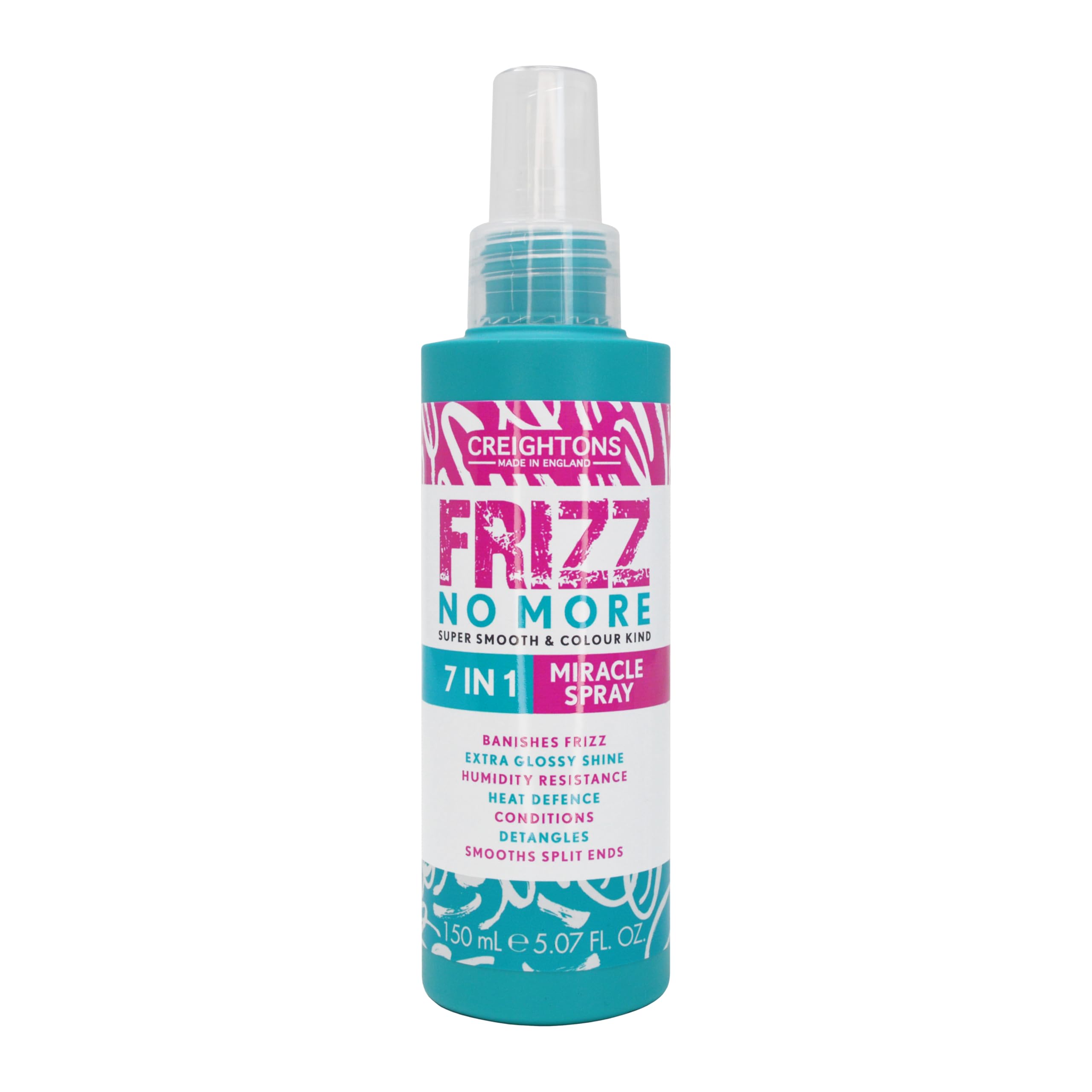 Frizz No More 7 in 1 Miracle Spray | All-in-One Hair Treatment | Frizz Control, Heat Protection, Detangling & Conditioning | For All Hair Types