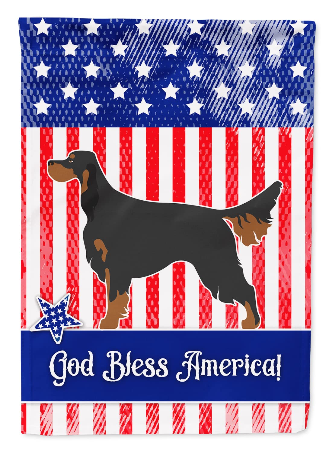 Drapeau Gordon Setter American Flag de jardin multicolore pour décorer vos allées