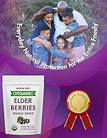 Vista 2 de Bayas de saúco orgánicas secas a granel Bayas de saúco europeas enteras secas, recolectadas de forma salvaje, totalmente naturales Sin