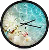 海と砂浜の掛け時計 直径約25cm Amazon.co.jp: MiaoLD 掛け時計 置き時計 サイレント 連続秒針