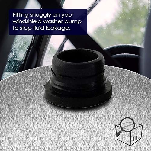 Miniatura 8 de 13126-232316B Bomba de arandela de parabrisas con ojal - Motor de arandela compatible con Ford, Lincoln, Mazda, Mercury - Reemplaza al número OEM: