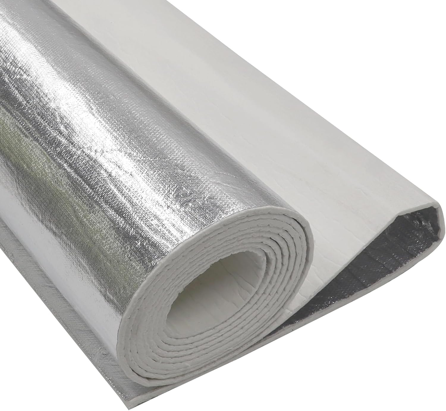 Automotive Aluminized Heat Shield Up to 2280°F High Temp Thermal Barrier Fiber (None Adhesive Backed-1/4" x 36" x 24")