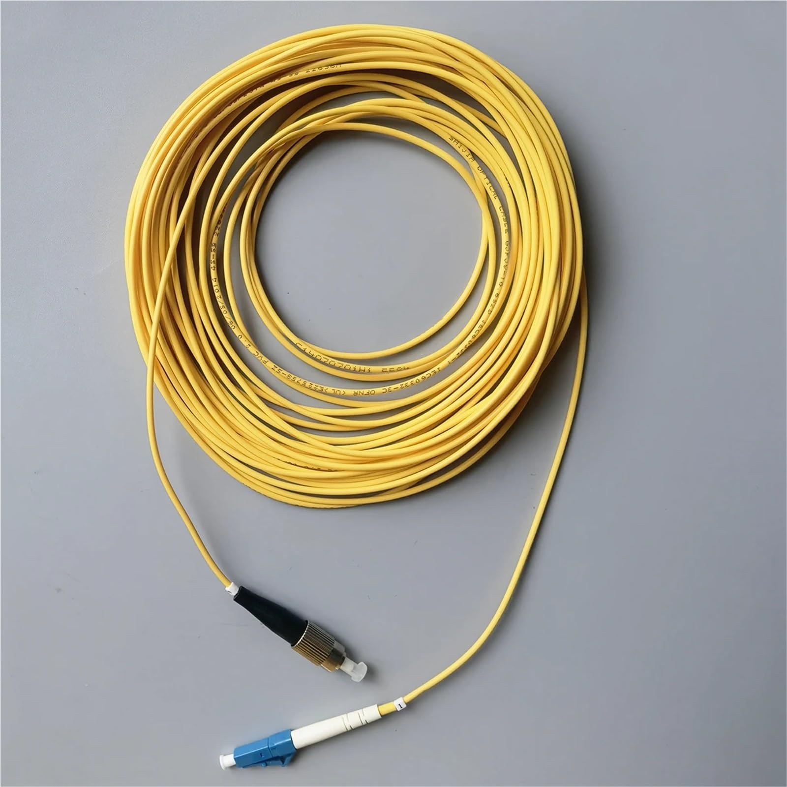 câbles à fibre optique, Cordon de raccordement fibre optique monomode FC/UPC-LC/UPC, diamètre 2,0 mm, 0,8 m/10 m(10M FCupc To LCupc)