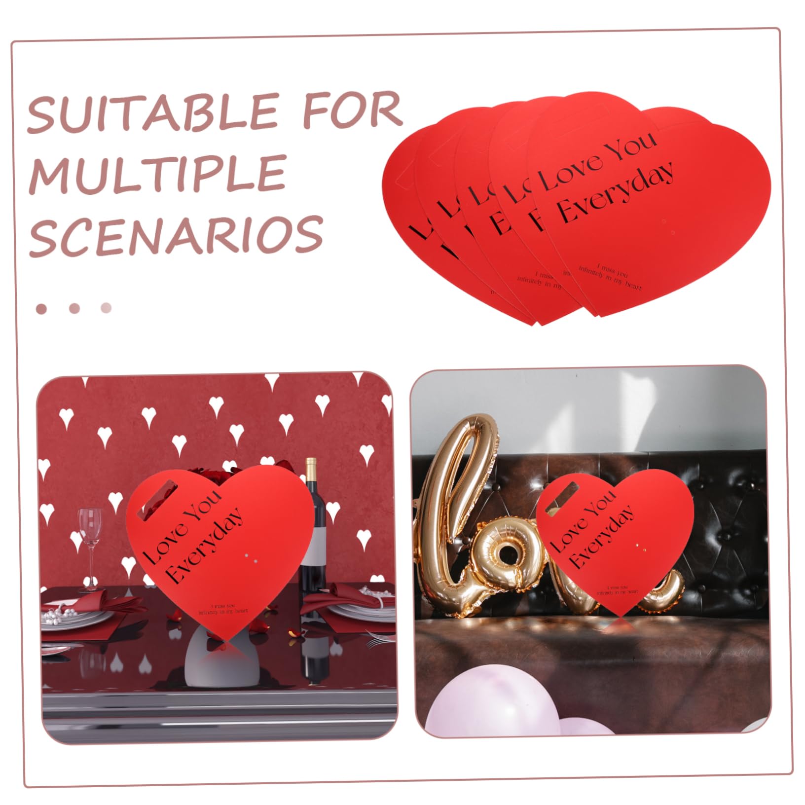 HOMOBABE 20 Pièces Papier de de Rose Forme de Cœur Rouge pour Fournitures pour Mariage et Fête