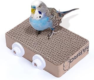 7.3 Inch Paper Bird Toys, Bird Platform, Parrot Toy, Help Birds Clean Beak, Release Stress, Reduce Boredom - Suitable for Budgie, Cockatiel, Lovebird, and Other Small to Medium-Sized Pet Birds