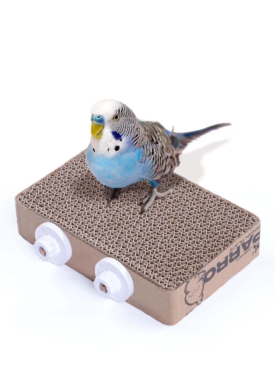 7.3 Inch Paper Bird Toys, Bird Platform, Parrot Toy, Help Birds Clean Beak, Release Stress, Reduce Boredom - Suitable for Budgie, Cockatiel, Lovebird, and Other Small to...