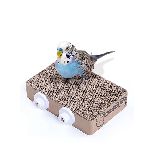 7.3 Inch Paper Bird Toys, Bird Platform, Parrot Toy, Help Birds Clean Beak, Release Stress, Reduce Boredom - Suitable for Budgie, Cockatiel, Lovebird, and Other Small to Medium-Sized Pet Birds