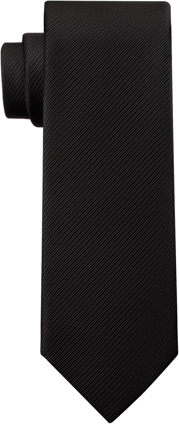 Men's Ties Solid Pure Color Plain Neckties Formal Black Ties For Men