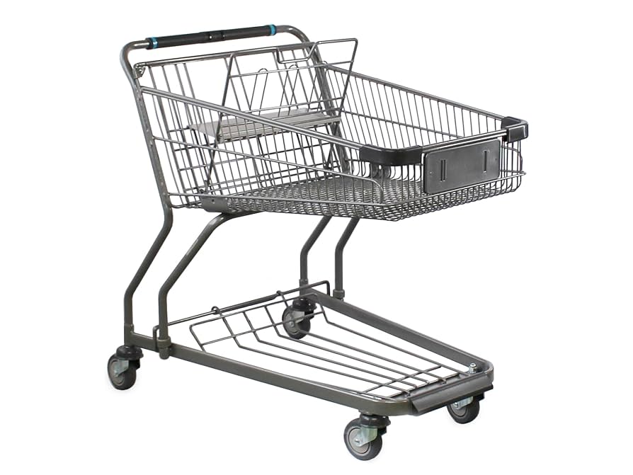 Amazon｜業務用 カゴ4個載せ 買い物カート ショッピングカート