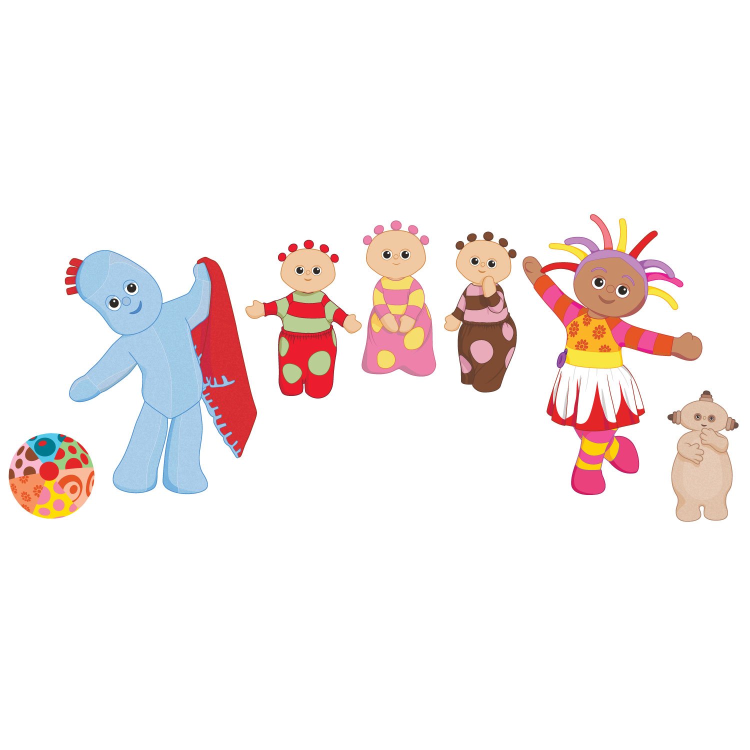 in The Night Garden Friends Wall Sticker (Regular Size), Multicolour - Image 2
