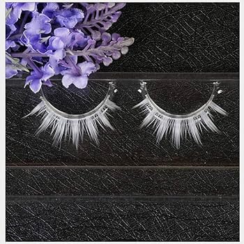 1ペア　白い　つけまつげ　ホワイト Amazon | ホワイト つけまつげ 1ペア 偽まつげ 3D 極薄 白 まつげ