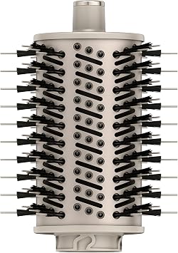 Shark FlexStyle Round Hot Air Brush Attachment for Blow Dryers, Hair Styling Tool for Straight, Wavy, Curly, and Coily Hair, Stone