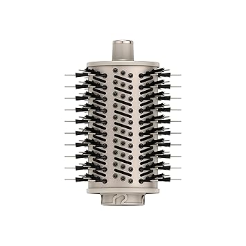 Shark FlexStyle Round Hot Air Brush Attachment for Blow Dryers, Hair Styling Tool for Straight, Wavy, Curly, and Coily Hair, Stone