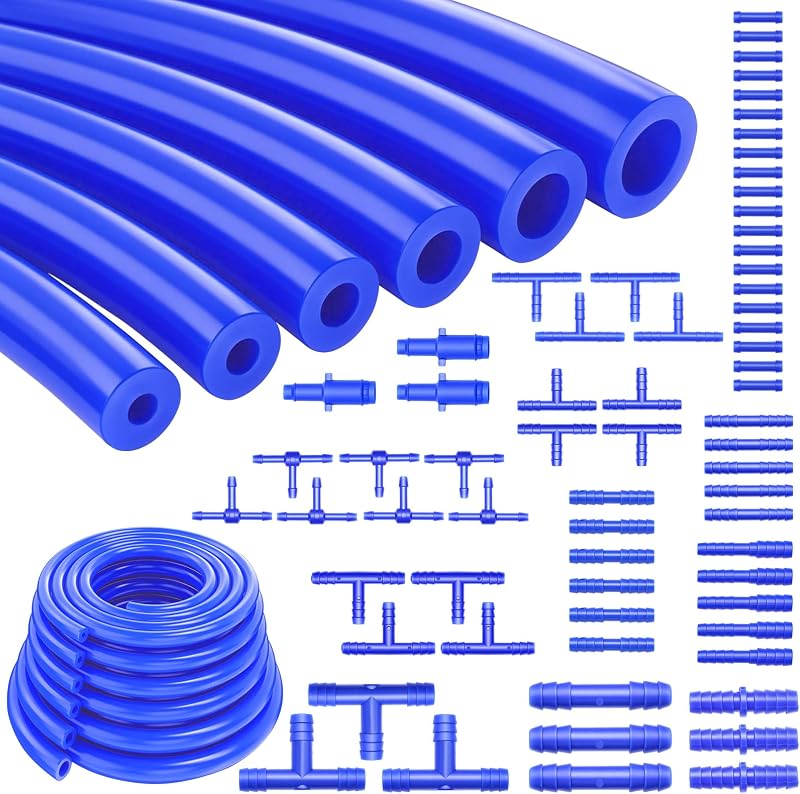 Kit de mangueiras de vácuo Tnisesm em silicone azul com conectores – 71 peças