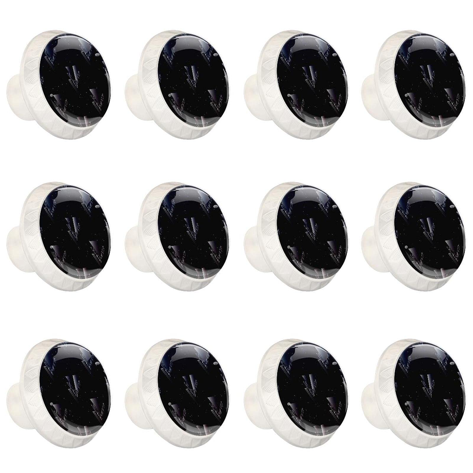 Boutons de cuisine ciel étoilé lot de 12 poignées rondes pour tiroir et commode