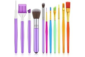 11-Piece Cake Brush Set for Baking Fondant Cookies and Decorations