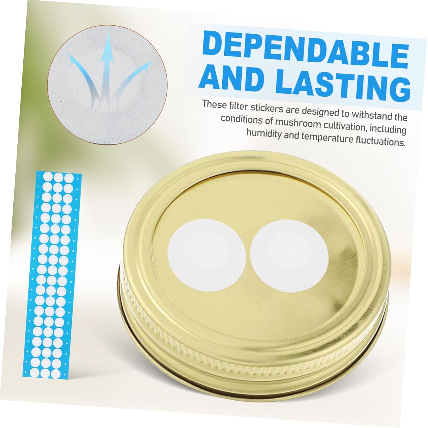 Yardwe Mushroom Growing Supplies Mycology Filter Discs Adhesive Backing Microfiltration Membrane Filters for Lab Solvent Filtering