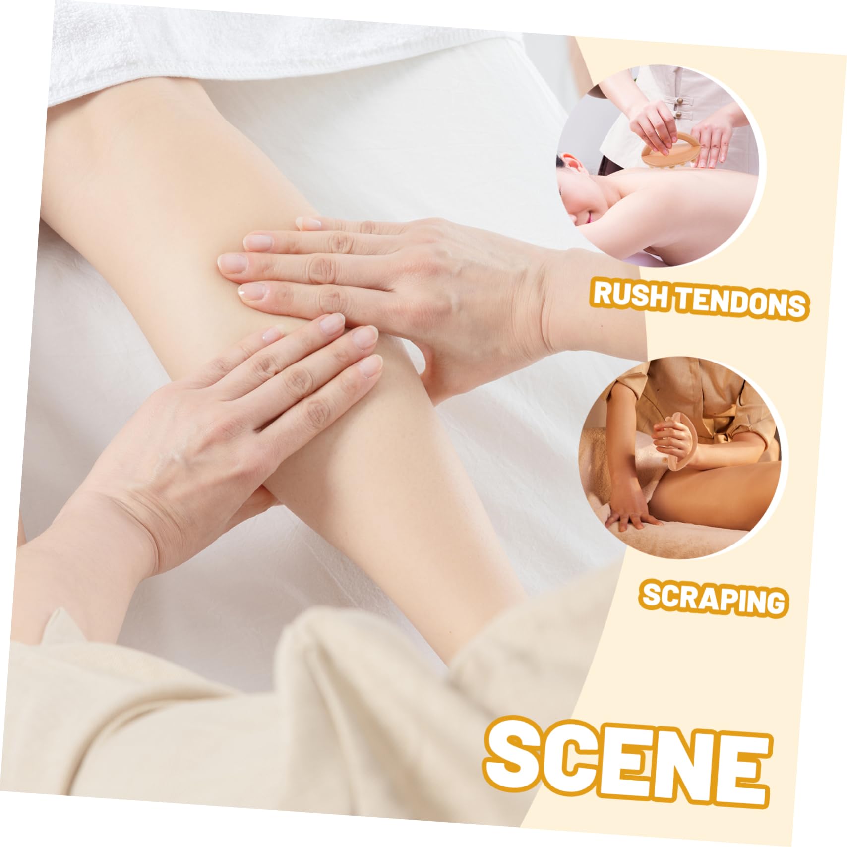 Ipetboom 4pezzi Massaggiante Per Muscolare Strumento Per Massaggiatore Portatile e Resistente All Per Sportivi e Muscolare