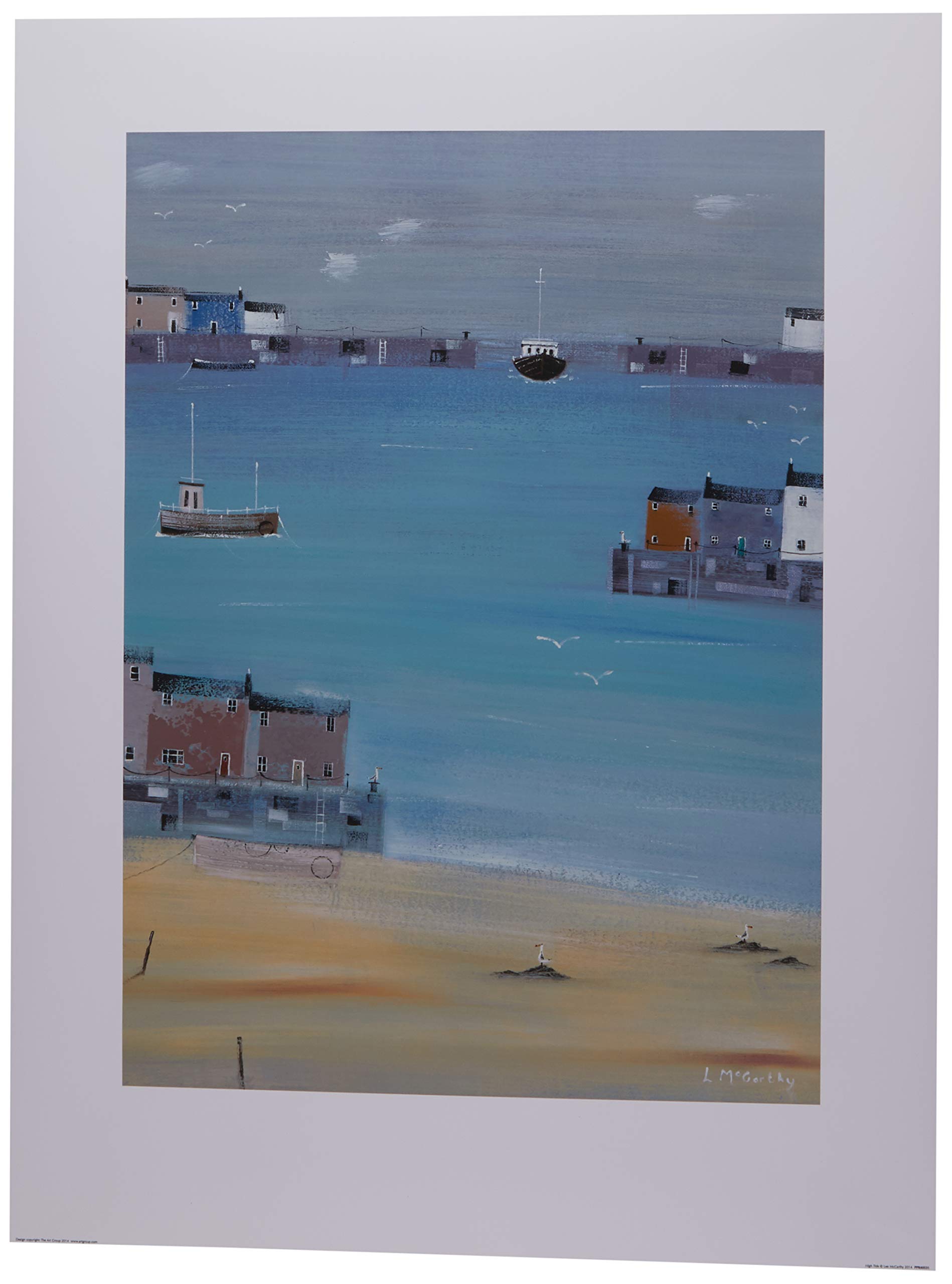 The Art Group Lee Mccarthy (High Tide) -Art Print 60 x 80cm, Paper, Multicoloured, 60 x 80 x 1.3 cm
