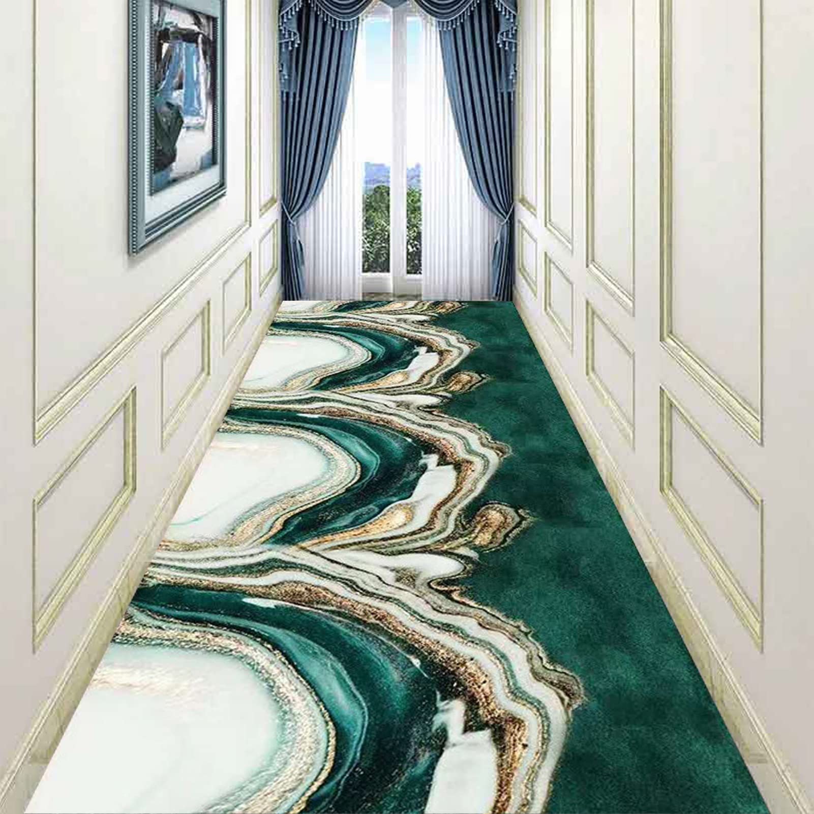 Tapis de couloir nordique haut de gamme pour hall d'hôtel et entrée