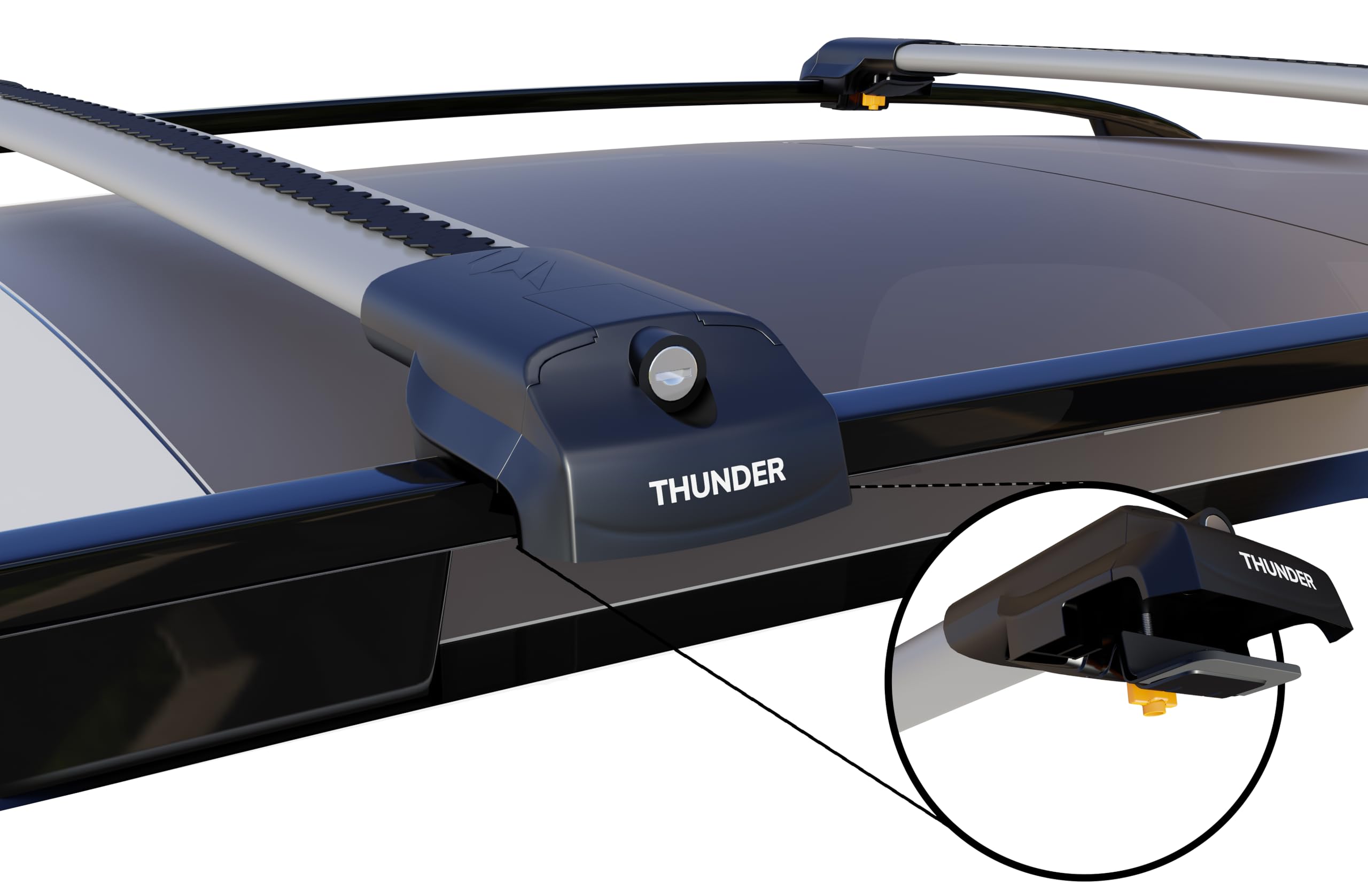 Thunder Carrier TRX1 and TRX2 Roof Rack SPare parts, Foot packs for Raised/Flush Rails, T slot Strips, Foot Seal Inserts, Keys (TRX1 Foot Rubber inserts Set of 1)