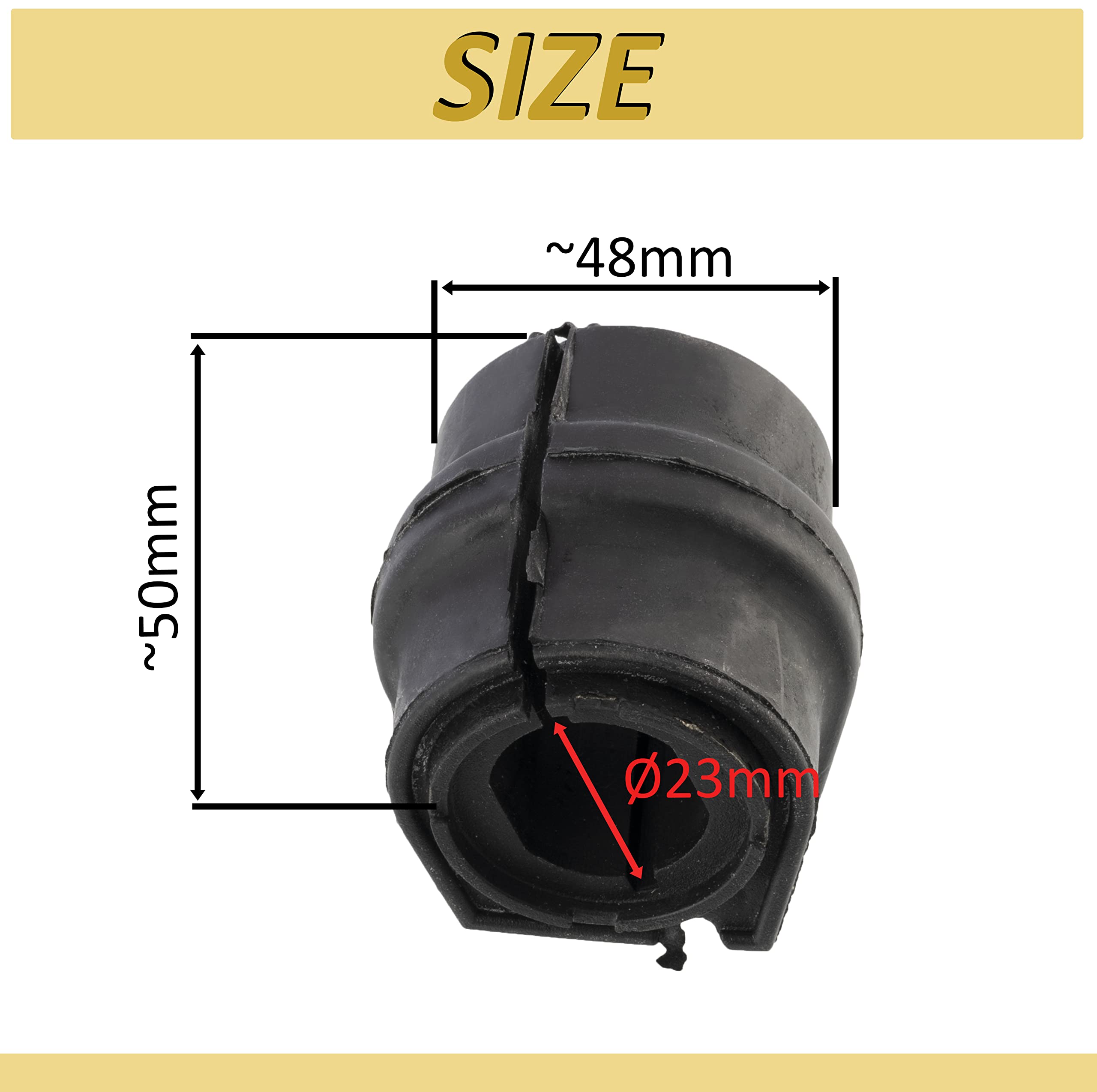 AERZETIX - C43302 - Lot de 2 Suspensions, stabilisateurs - côté de montage: des deux côtés de l'essieu avant - nombre par essieu: 2 - compatible avec 509489, 5094E3