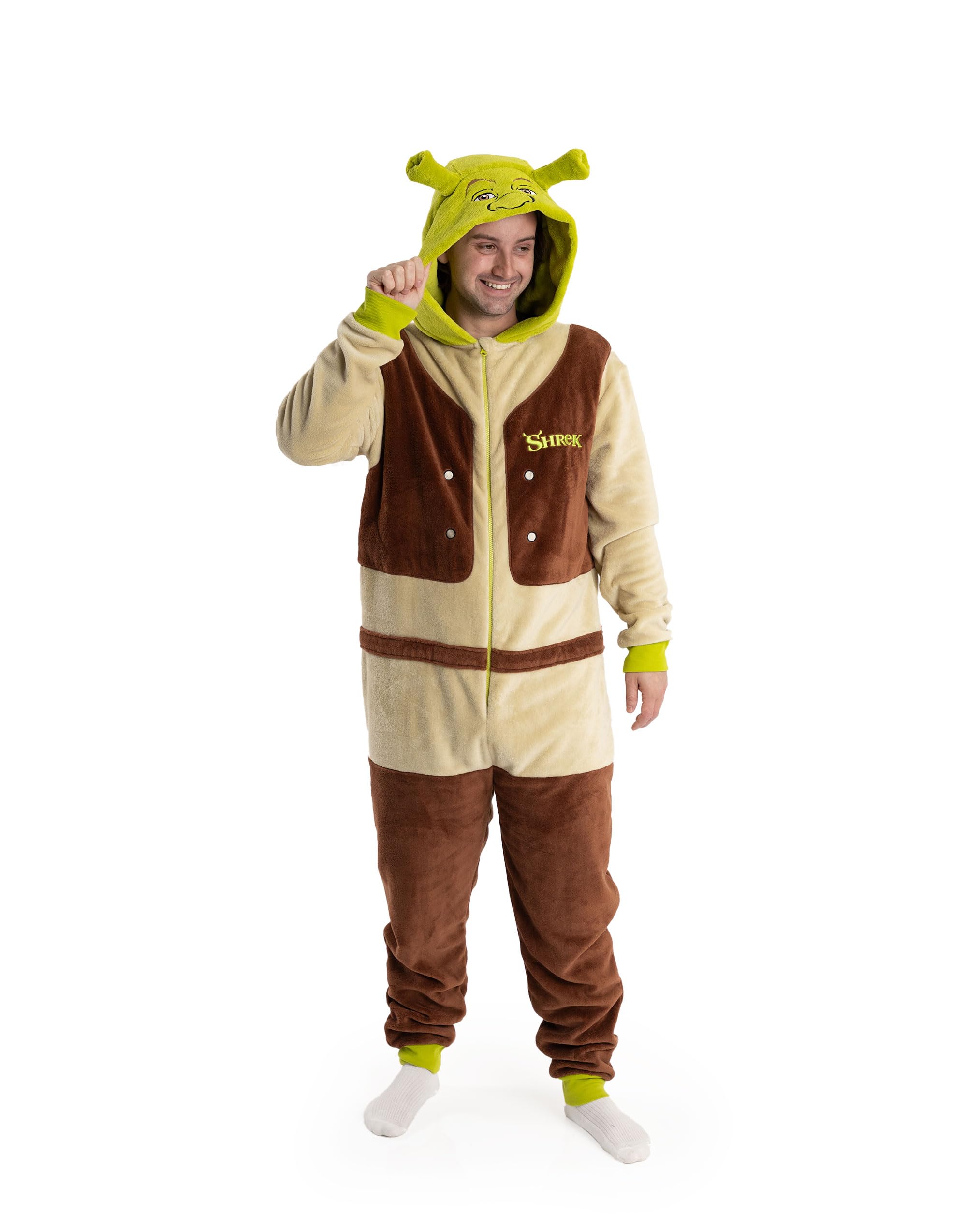 Shrek Adult Onesie - Small - Beige