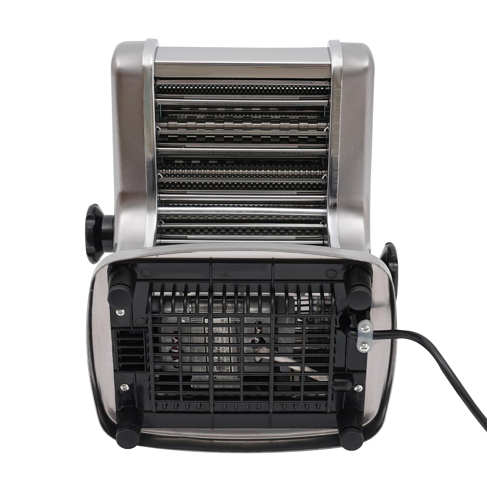 Máquina eléctrica para Hacer Pasta, 110 V, prensadora de Masa de Fideos Comercial de Acero Inoxidable, automática, con 9 velocidades Ajustables, para Accesorio de Pasta (FKM150-.4)