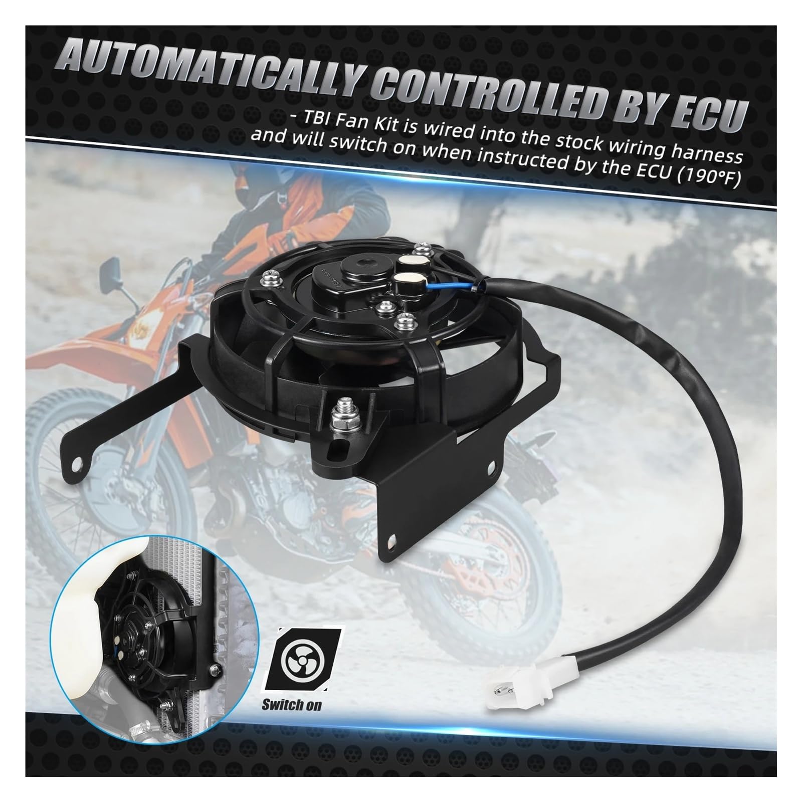 For KTM EXC 300 2024 2025 Kühler Lüfter Halterung Kit XCF-W 500 EXC-F 450 SX-F 350 XC-F 250 EXC XC-W 300 XC 150 SX 125 2023 Ersatzteile