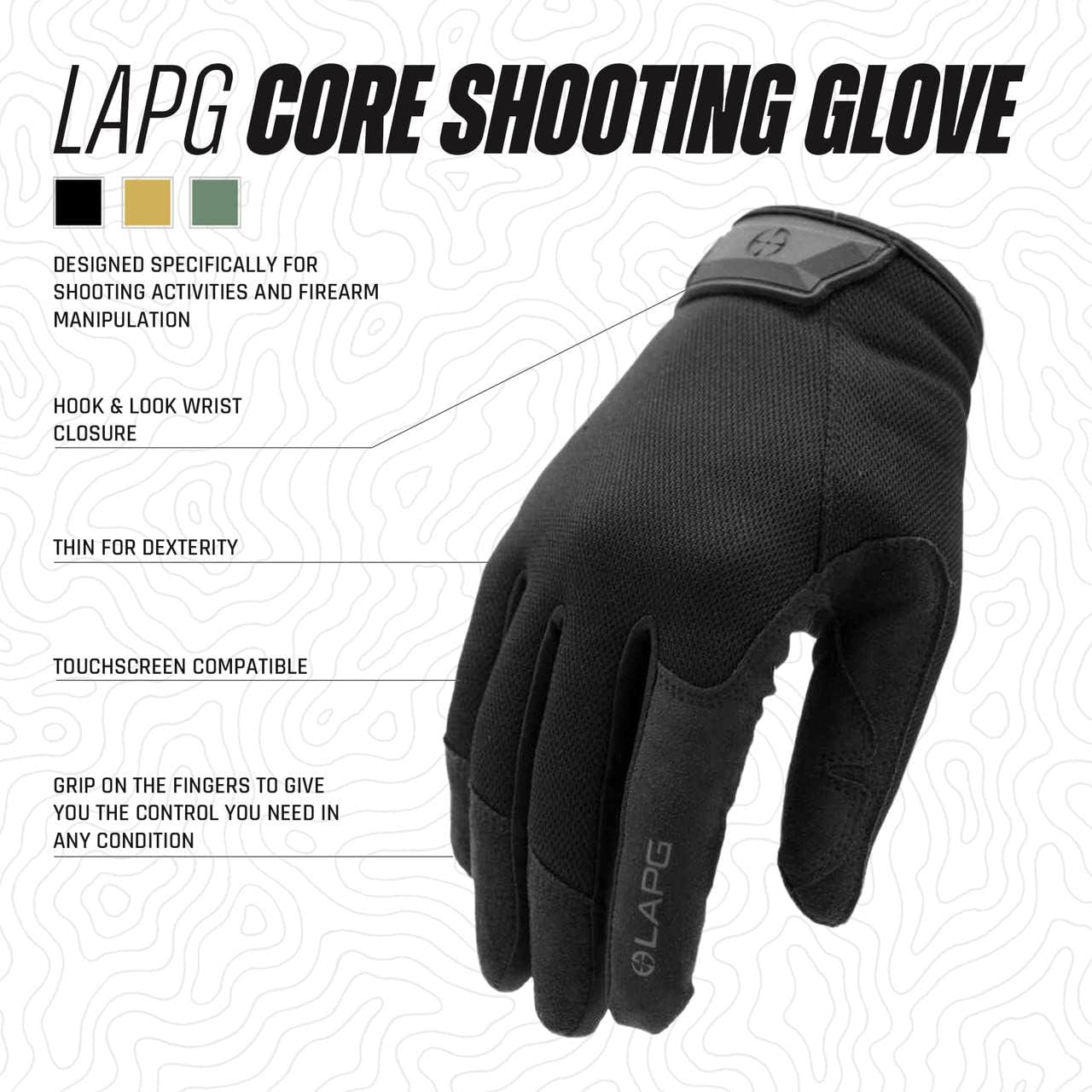 LA Police Gear LAPG Men's Core Patrol Glove, Durable and Lightweight Tactical Work Gloves for Men, Enhanced Grip for Better Control - Image 4