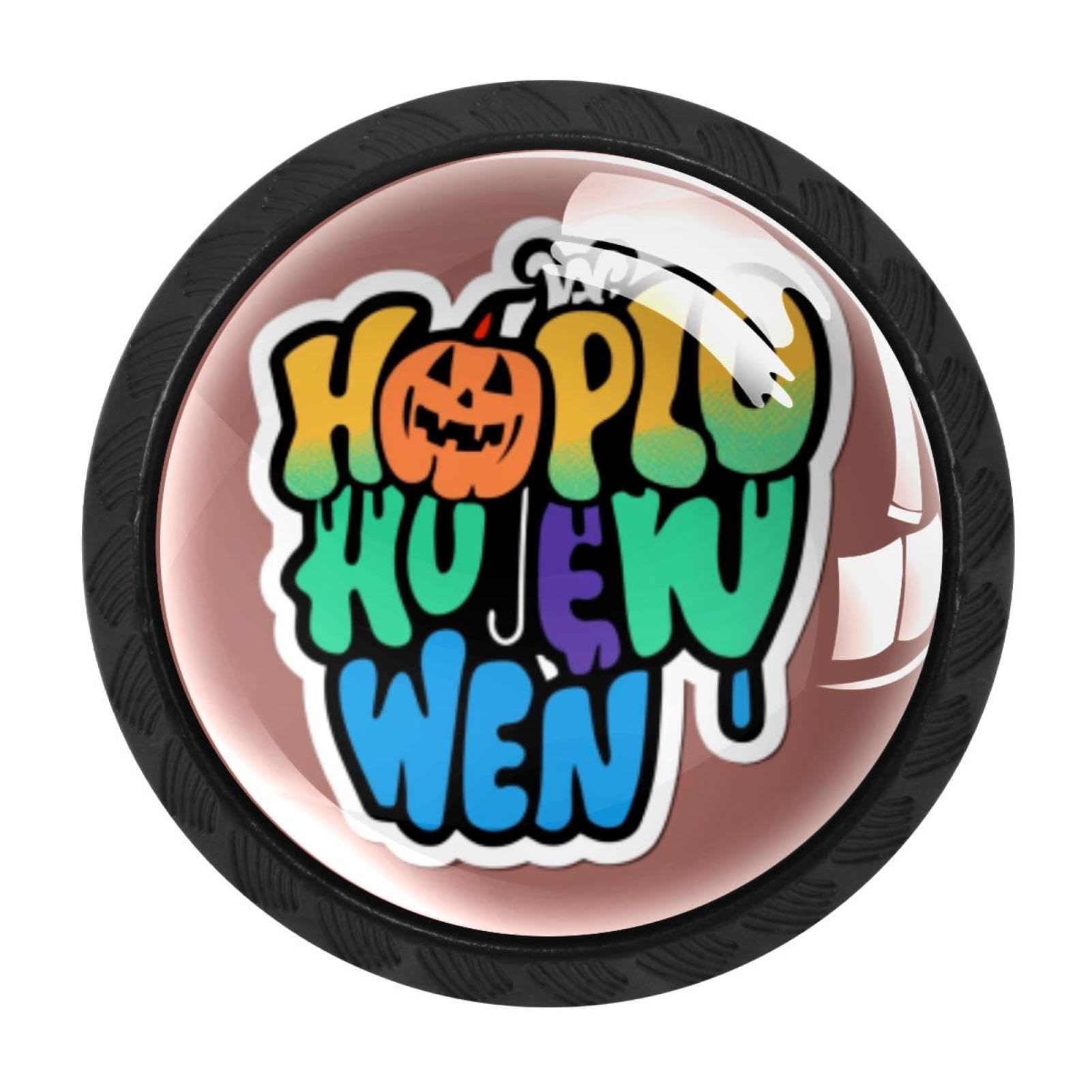 Chenzzzz Multicolored 20 4 Pack Halloween Drawer Knob Cabinet Hardware