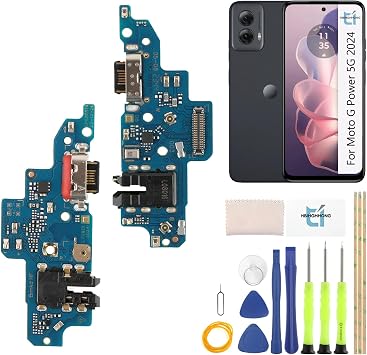 USB Charging Port for Motorola Moto G Power 5G 2024 Dock Connector Replacement for Moto G Power 5G 2024 XT2415-1 XT2415-5 XT2415V Type C Charger Port Dock Board Repair Parts