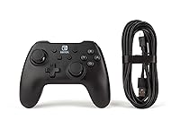 Vista 7 de PowerA Nintendo Switch Wired Controller - Black, Detachable 10ft USB Cable, No Battery Required, Officially Licensed By Nintendo