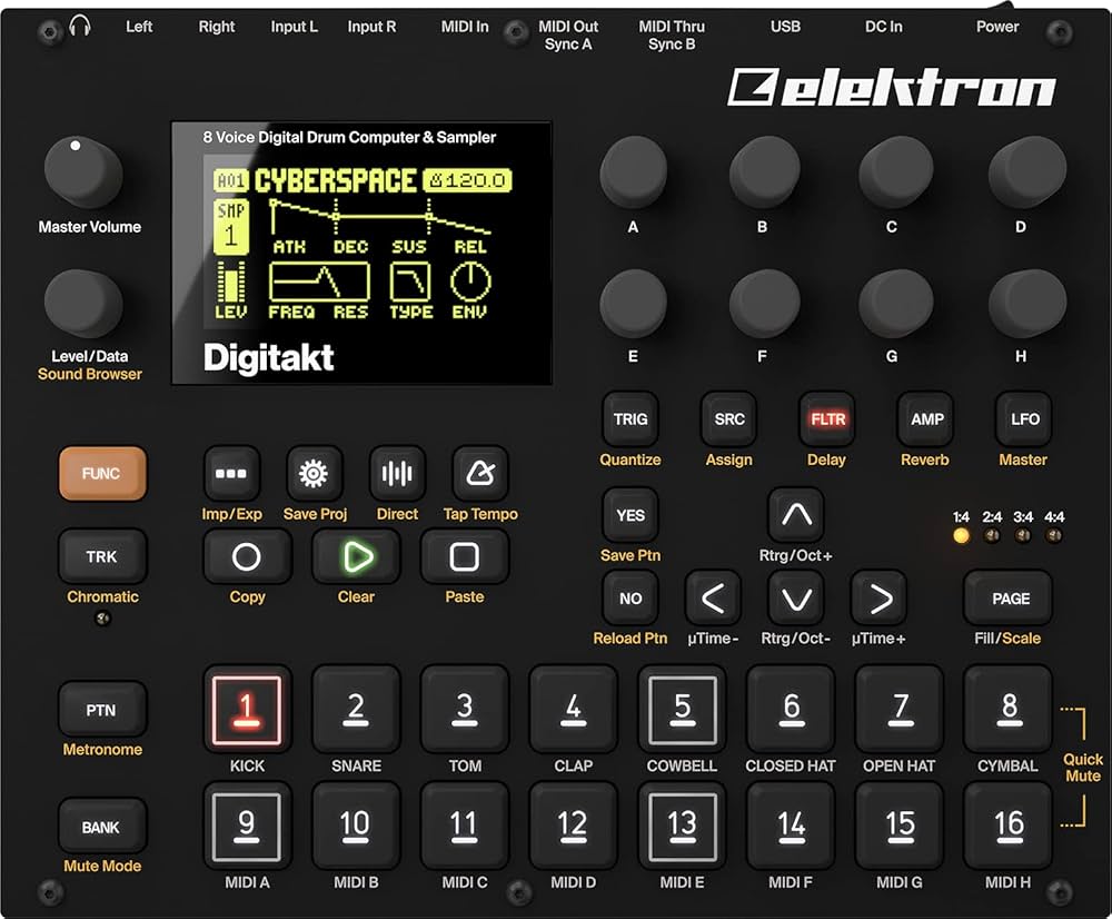 DTM・DAW elektron Digitakt DDS-8 Amazon.com: Elektron Digitakt DDS-8 8-Voice Drum Computer
